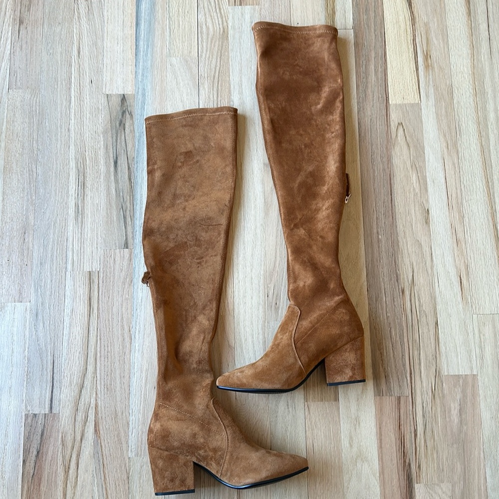 NEW SUEDE OVER THE KNEE HIGH BOOTS 39